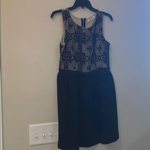 Cute Black Dress with Lace